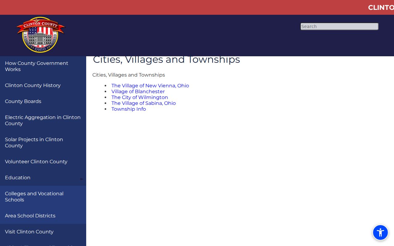Blanchester court docket Clinton County cities and villages reference
