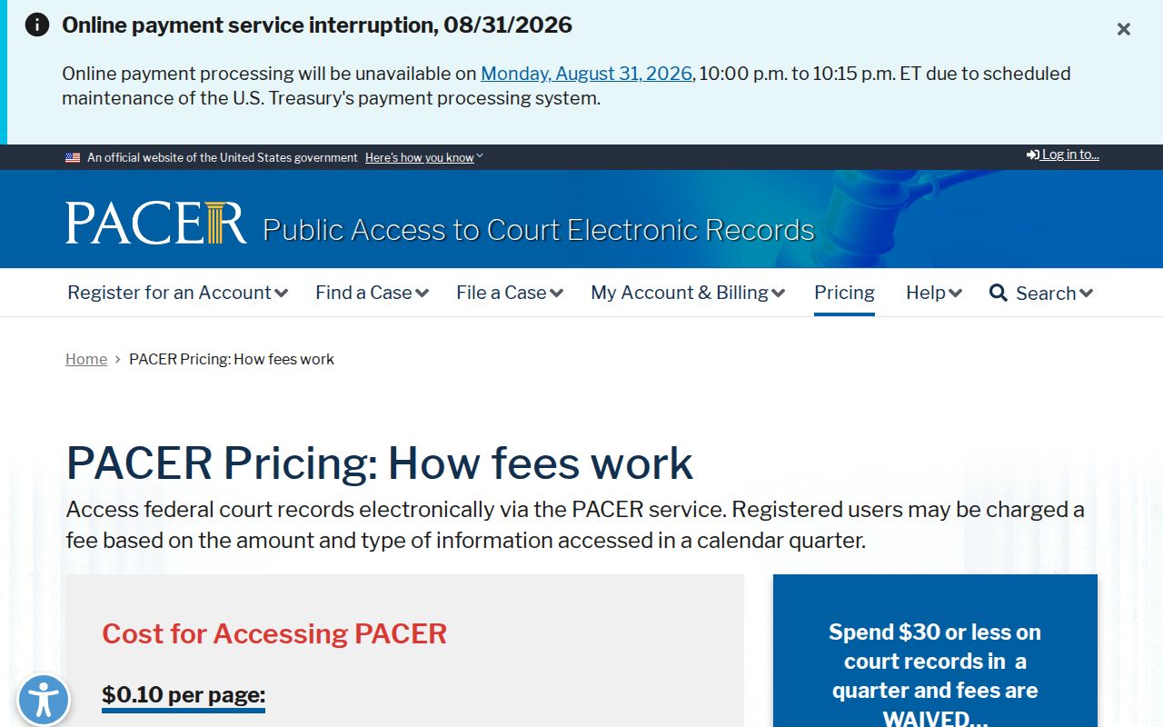 Clarksville court docket separate federal docket access source